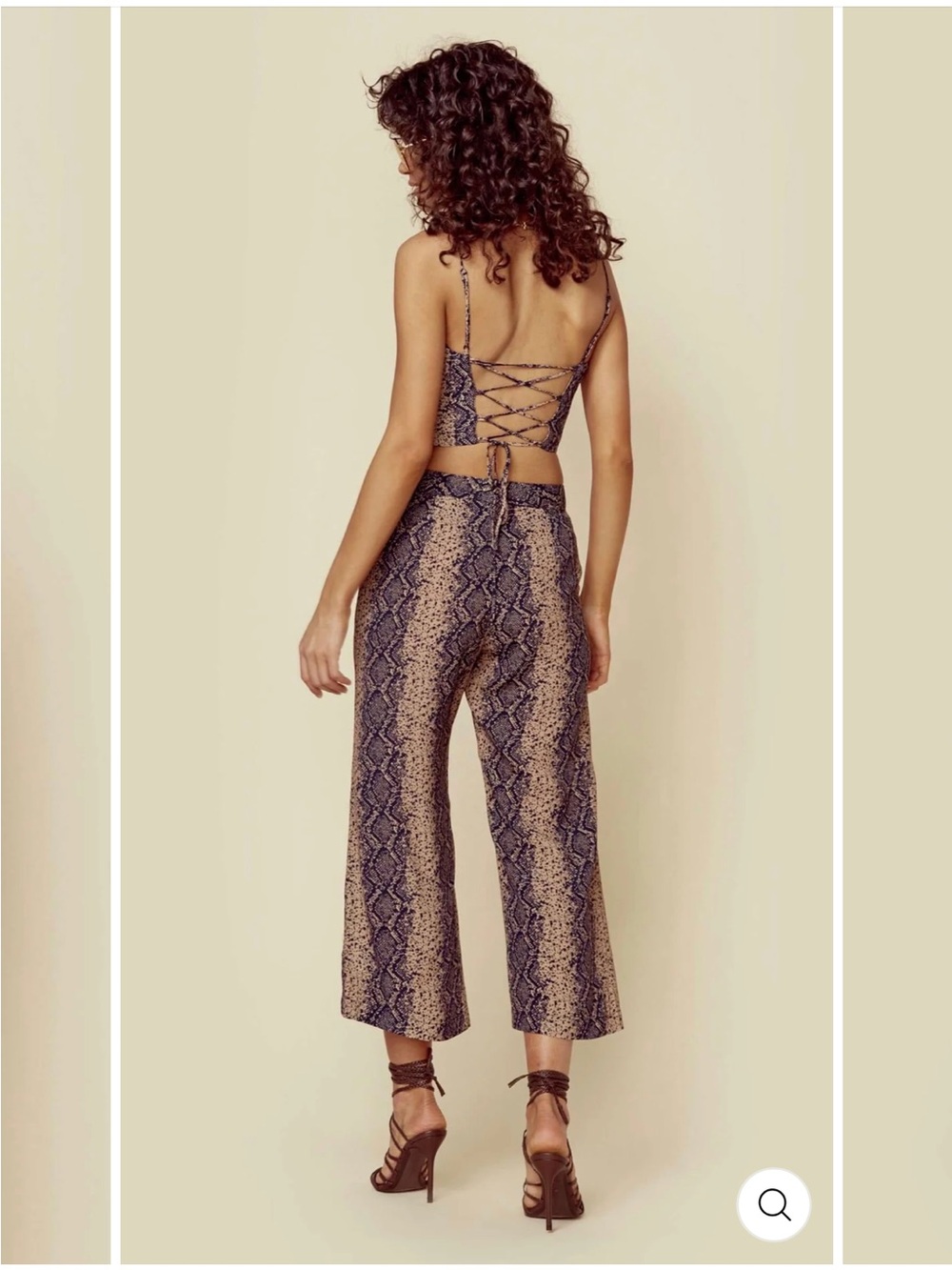 Snake-Print Matching Set - Picture 2 of 3